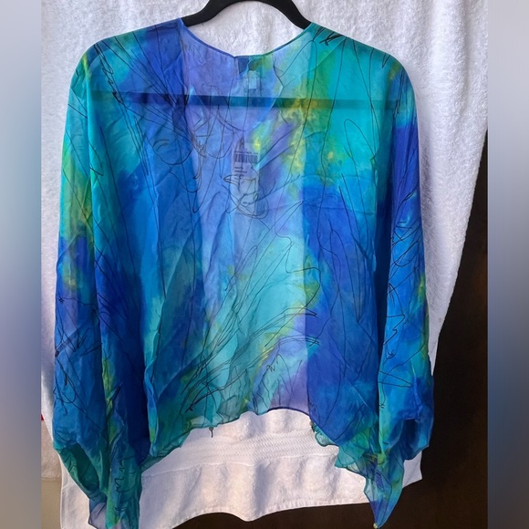 Chico’s Mantis Mariposa L/S Cardigan SEP MULTI; NWT; M/8 - Picture 3 of 11